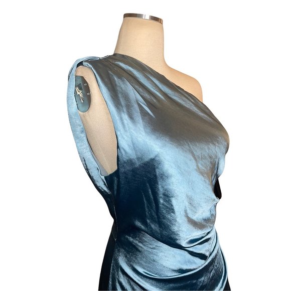 ELLIATT Cassini Satin Dress in Blue small - Picture 5 of 16